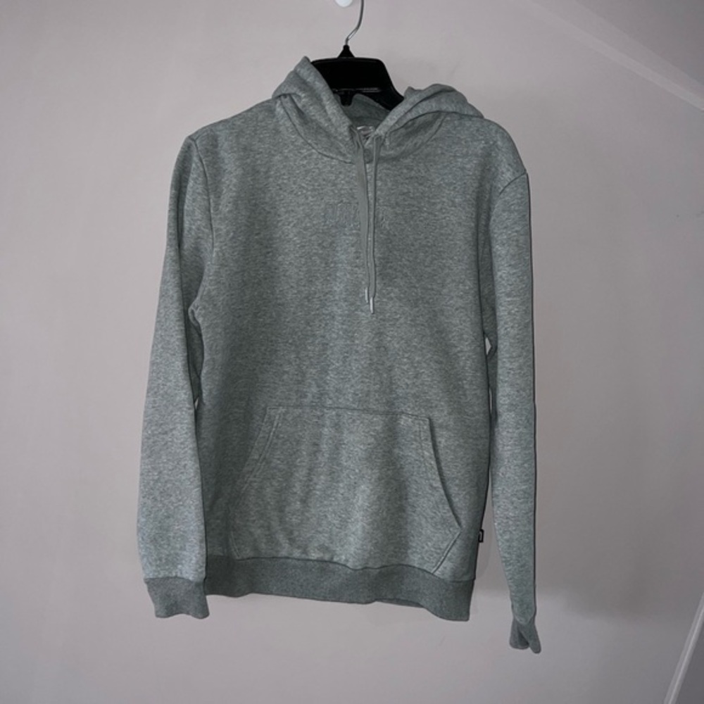 Men's Gray Hoodie Sweater Light Gray Puma hooded sweater Small